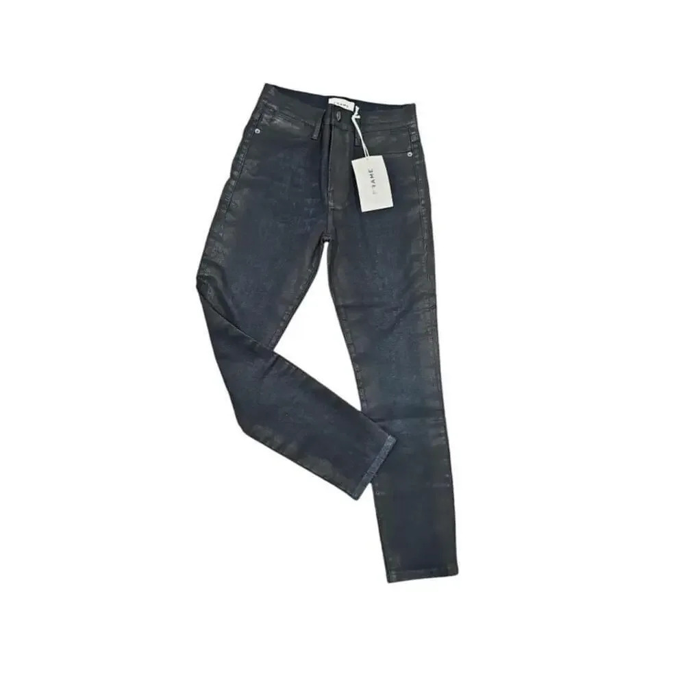 Women's Frame Le High Skinny Crop Jeans Size 27 Blue